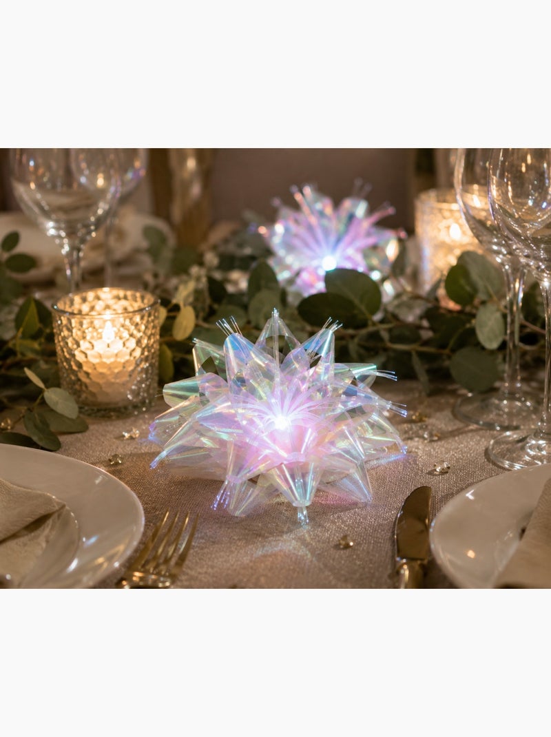 Fleur lumineuse de table Blanc - Kiabi
