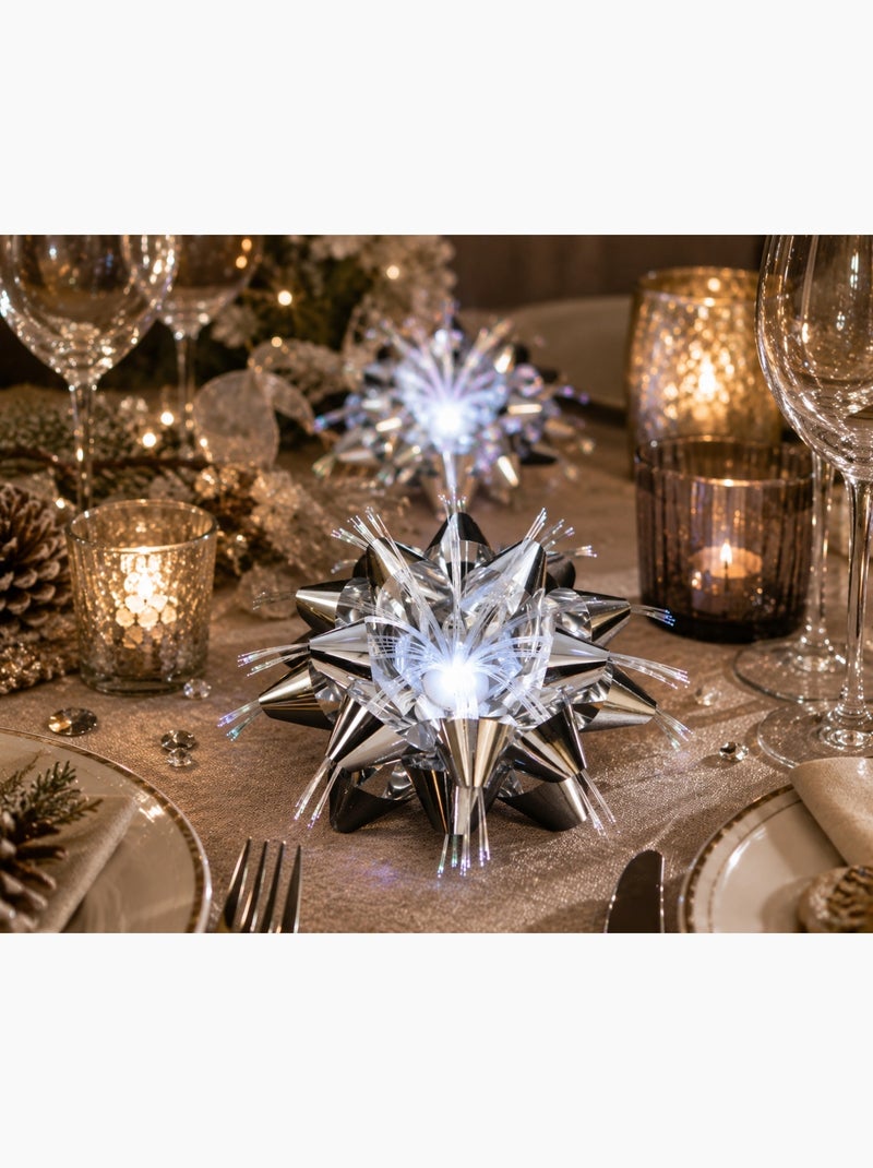 Fleur lumineuse de table Gris clair - Kiabi