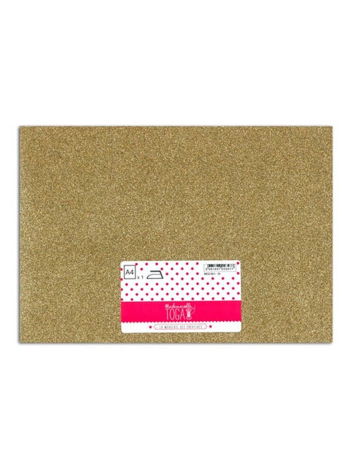 Flex thermocollant à paillettes - Or - 30 x 21 cm - Draeger - Kiabi