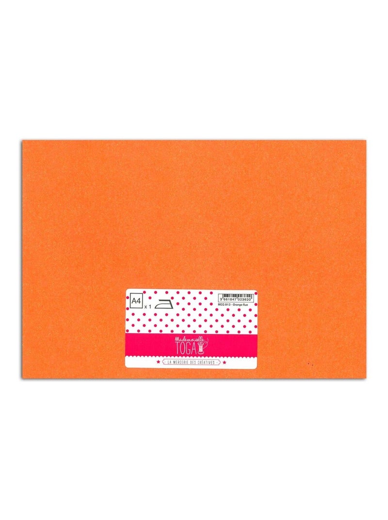Flex thermocollant à paillettes - Orange Fluo - 30 - Draeger Orange - Kiabi