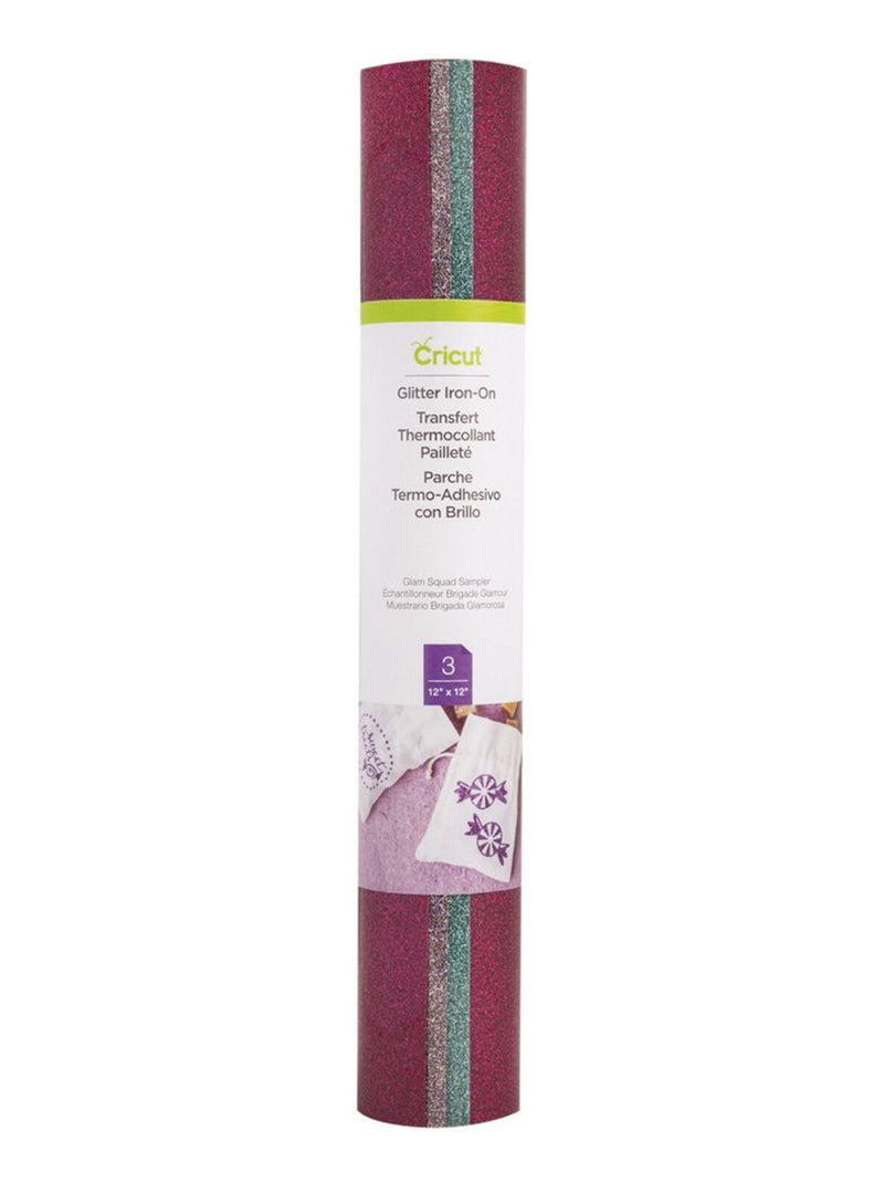 Flex Thermocollant Glamour Pailleté 30,5 x 30,5 cm - Cricut Multicolore - Kiabi