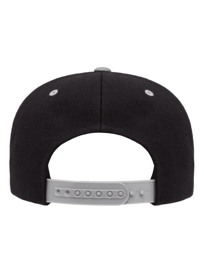 Flexfit - Casquette ajustable motif/style Deux Tons Noir Argenté - Kiabi