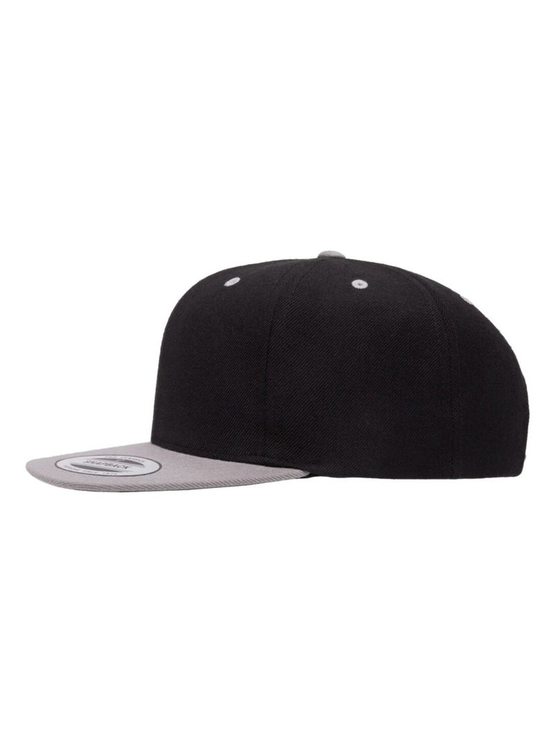 Flexfit - Casquette ajustable motif/style Deux Tons Noir Argenté - Kiabi