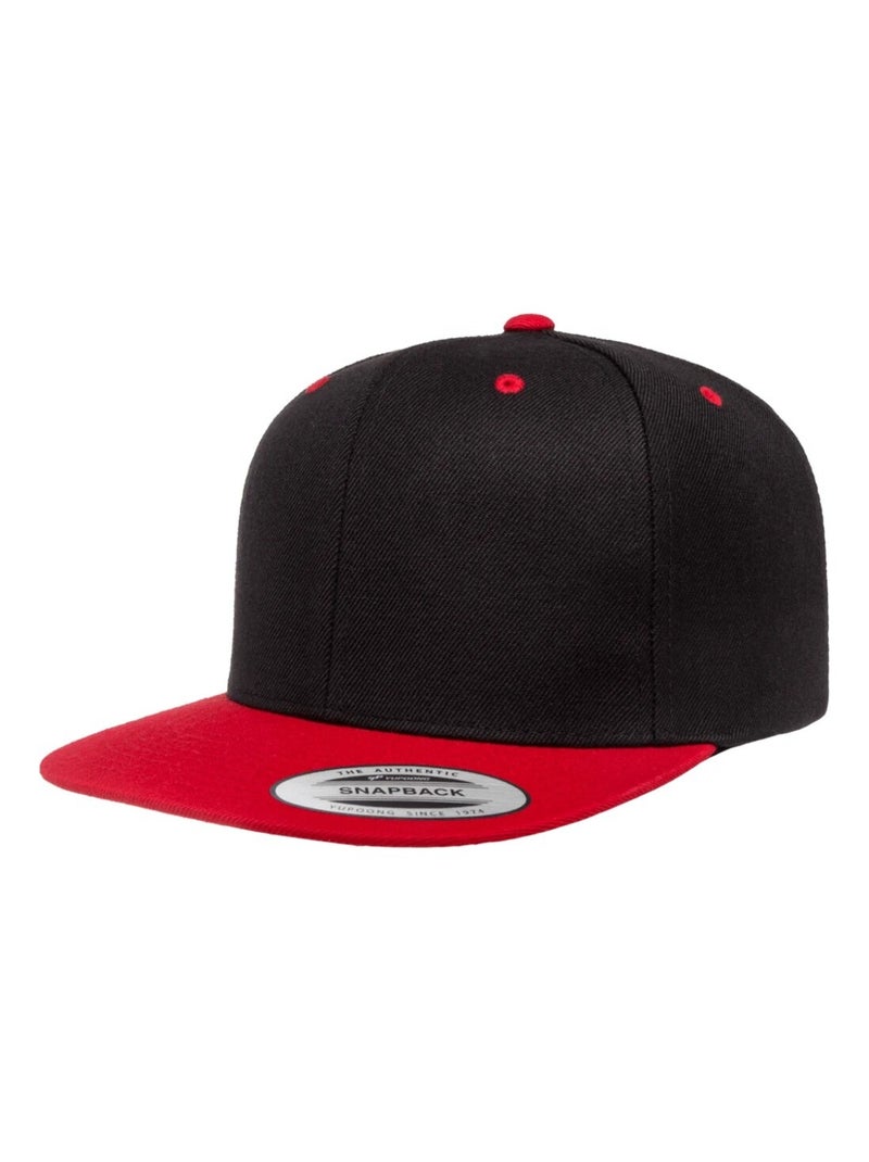 Flexfit - Casquette ajustable motif/style Deux Tons Noir Rouge - Kiabi