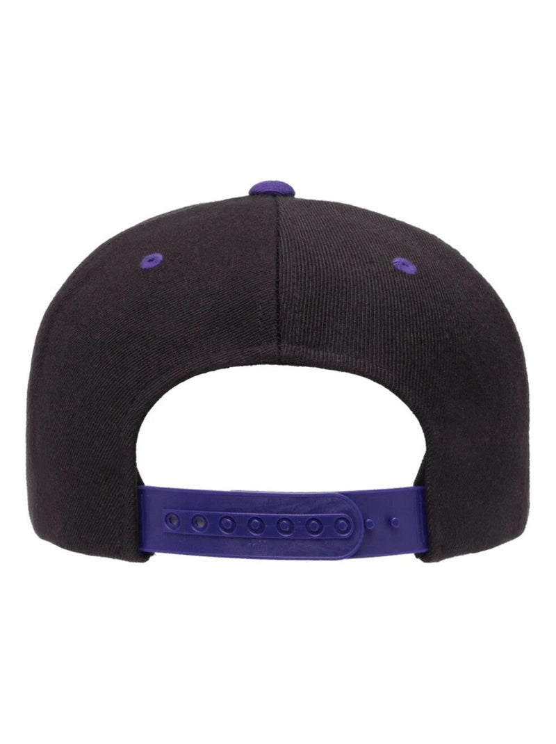 Flexfit - Casquette ajustable motif/style Deux Tons Noir Violet - Kiabi