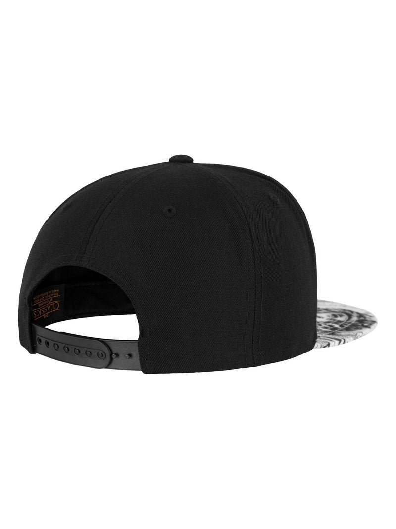 Flexfit - Casquette ajustable motif/style Roi soleil Noir Blanc - Kiabi
