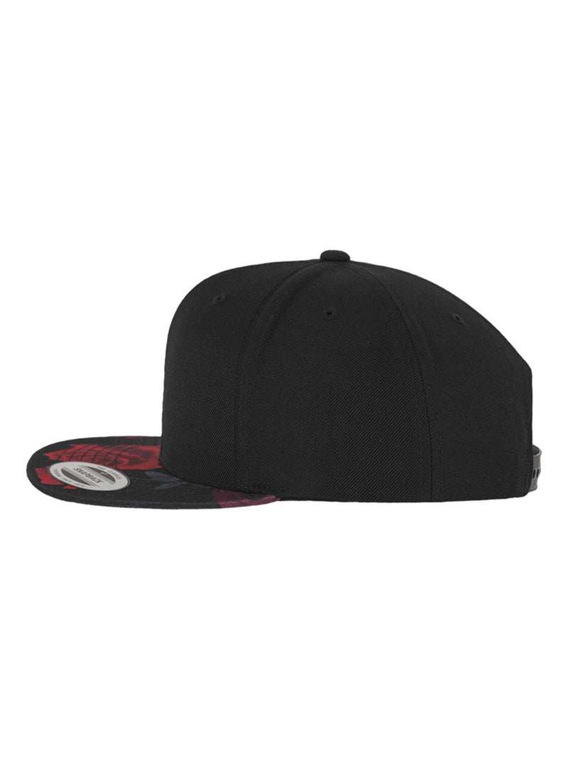 Flexfit - Casquette ajustable motif/style roses Noir Rouge - Kiabi