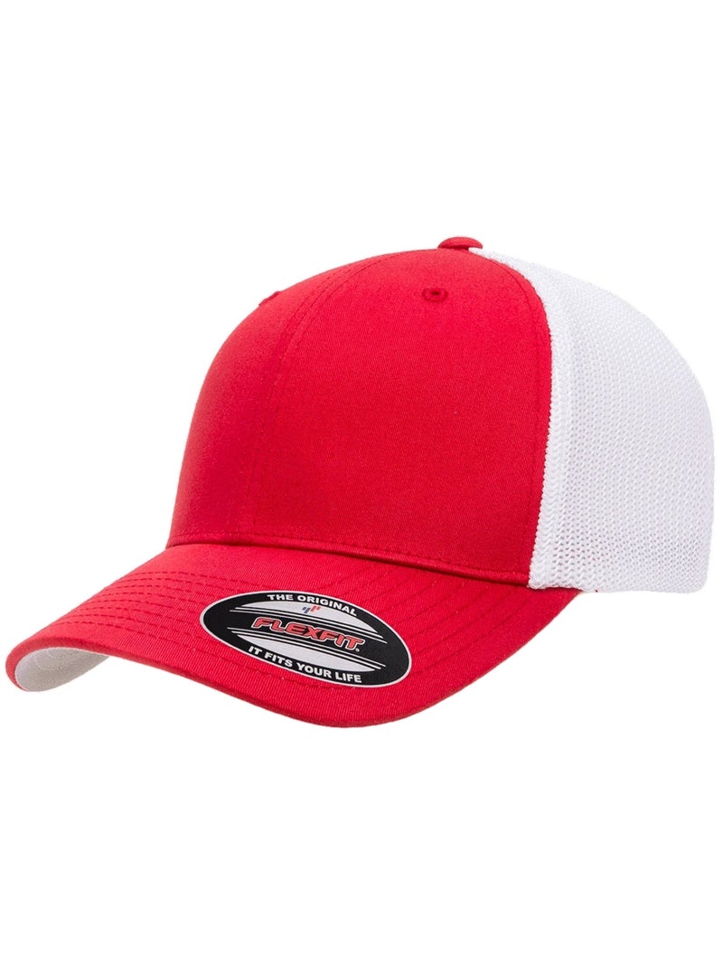 Flexfit - Casquette trucker motif/style Deux Tons Blanc Rouge Blanc - Kiabi