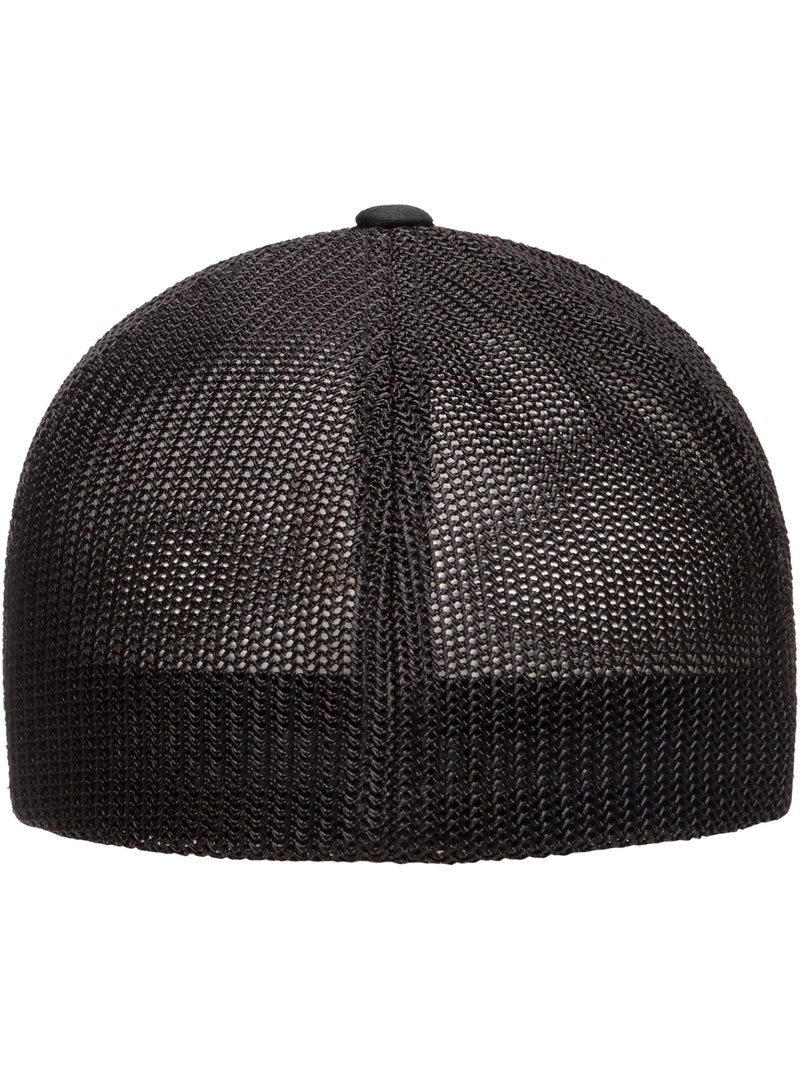 Flexfit - Casquette trucker motif/style Maille Noir - Kiabi