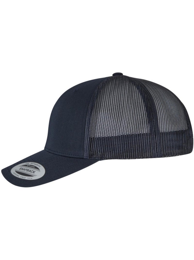 Flexfit - Casquette trucker motif/style rétro Bleu foncé - Kiabi