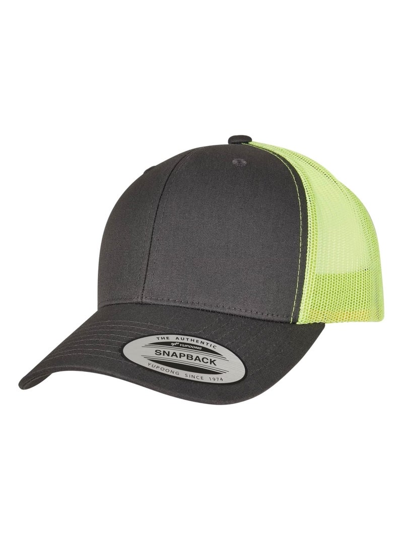 Flexfit - Casquette trucker motif/style rétro gris anthracite - Kiabi