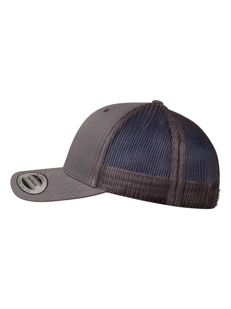 Flexfit - Casquette trucker motif/style rétro Gris foncé - Kiabi