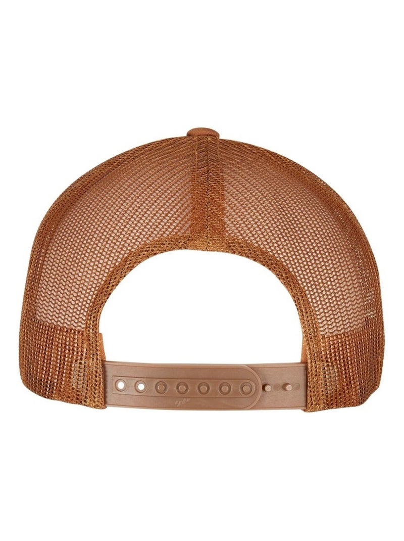 Flexfit - Casquette trucker motif/style rétro Marron caramel - Kiabi