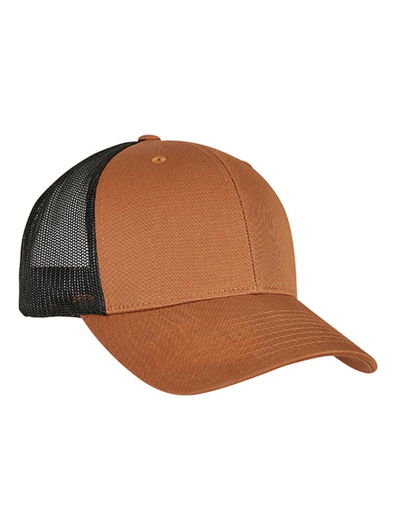 Flexfit - Casquette trucker motif/style rétro Marron caramel - Kiabi