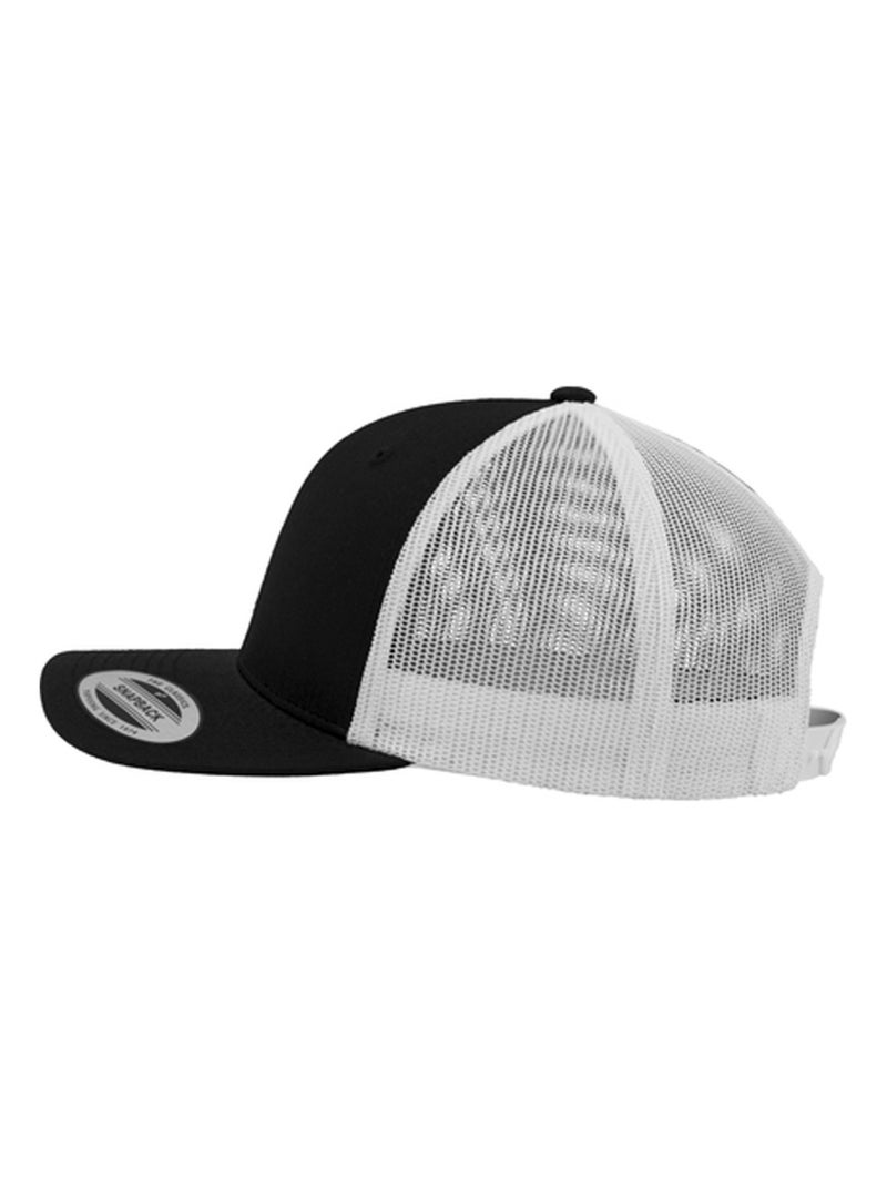 Flexfit - Casquette trucker motif/style rétro Noir Blanc - Kiabi