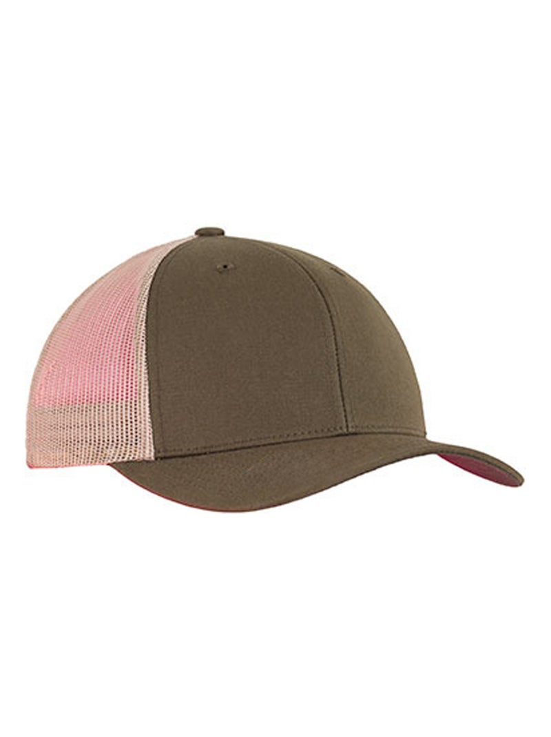 Flexfit - Casquette trucker motif/style rétro Vert kaki clair - Kiabi