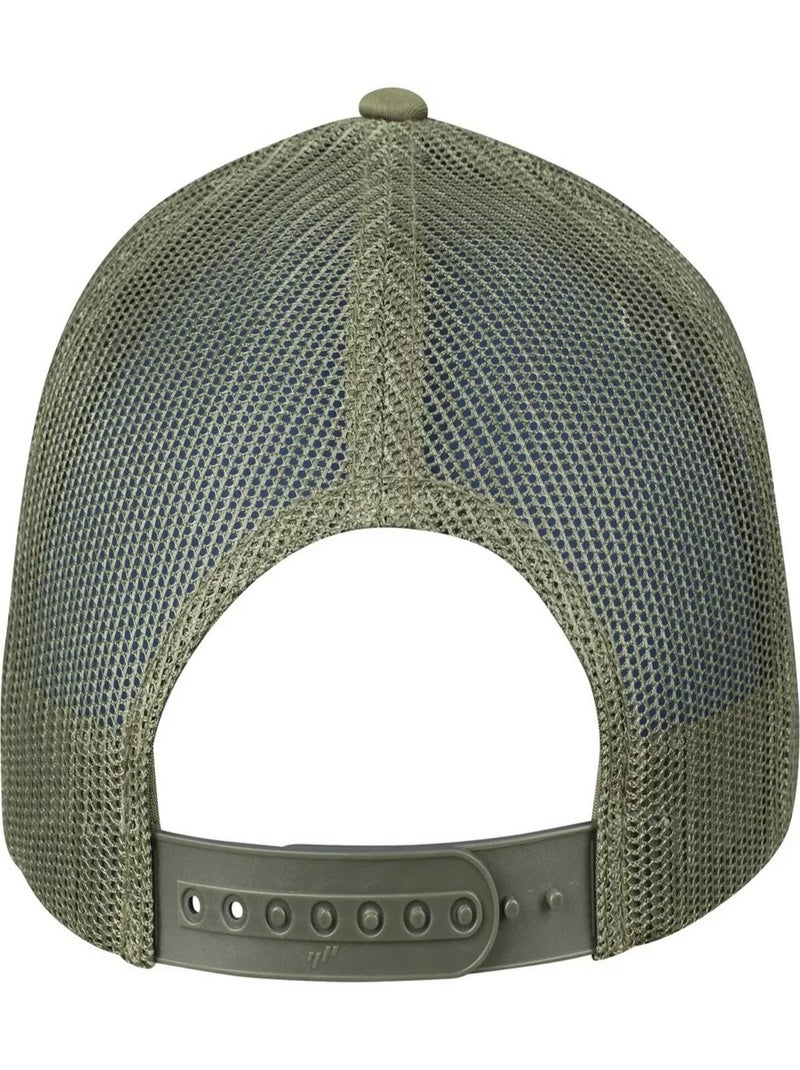 Flexfit - Casquette trucker motif/style rétro Vert kaki - Kiabi