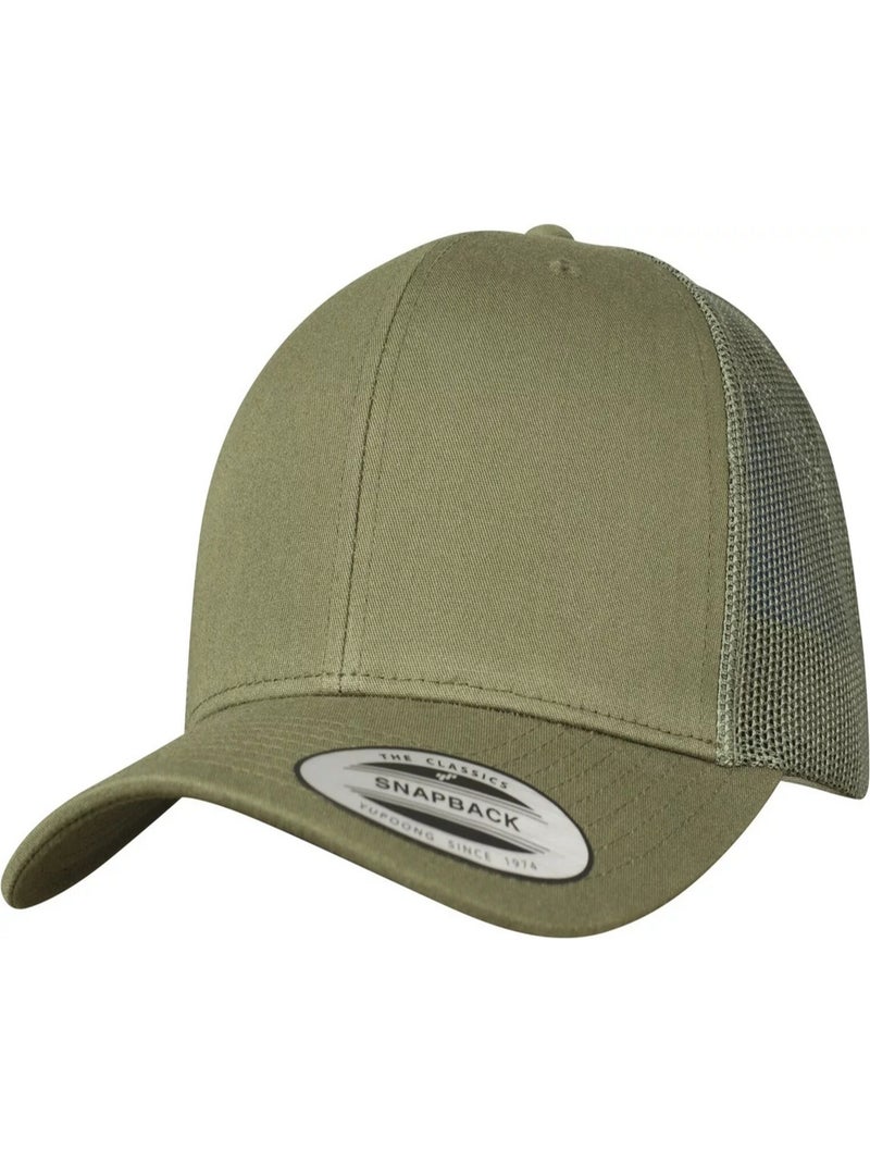 Flexfit - Casquette trucker motif/style rétro Vert kaki - Kiabi