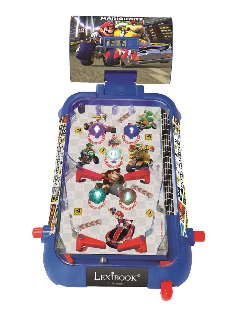 Flipper électronique de table Mario Kart Bleu - Kiabi