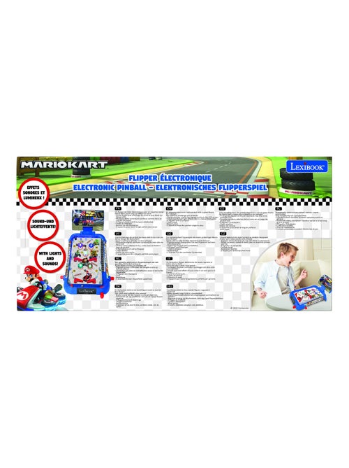 Flipper électronique de table Mario Kart - Kiabi