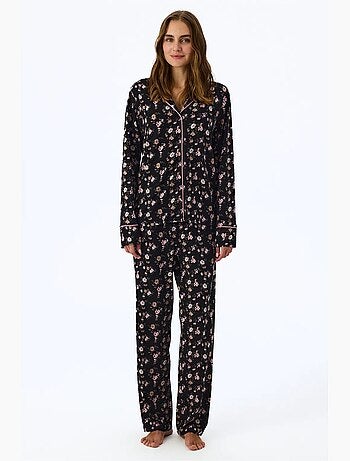 Floral dream ensemble de pyjama chemise et pantalon à manches longues penti