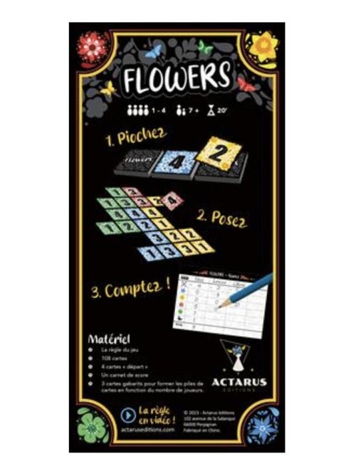 Flowers - Jeu de societe - Actarus edition - Kiabi