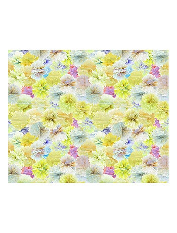 Flowers, rideau imprimés fleurs multicolores 180x160 cm, 2 pièces