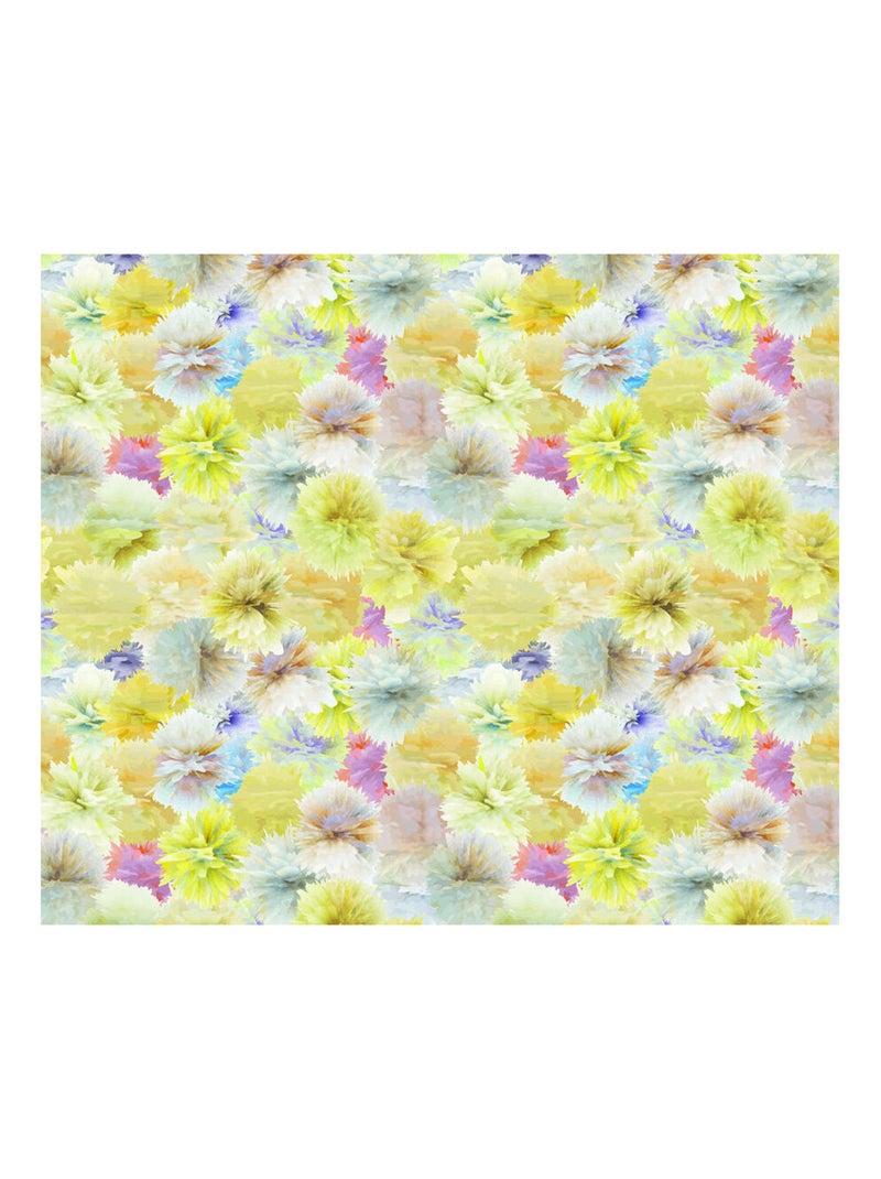Flowers, rideau imprimés fleurs multicolores 180x160 cm, 2 pièces Multicolore - Kiabi