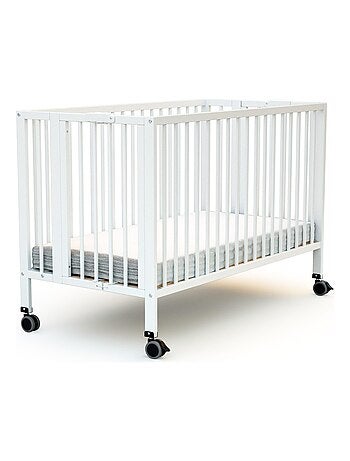 Folding wooden baby bed flow