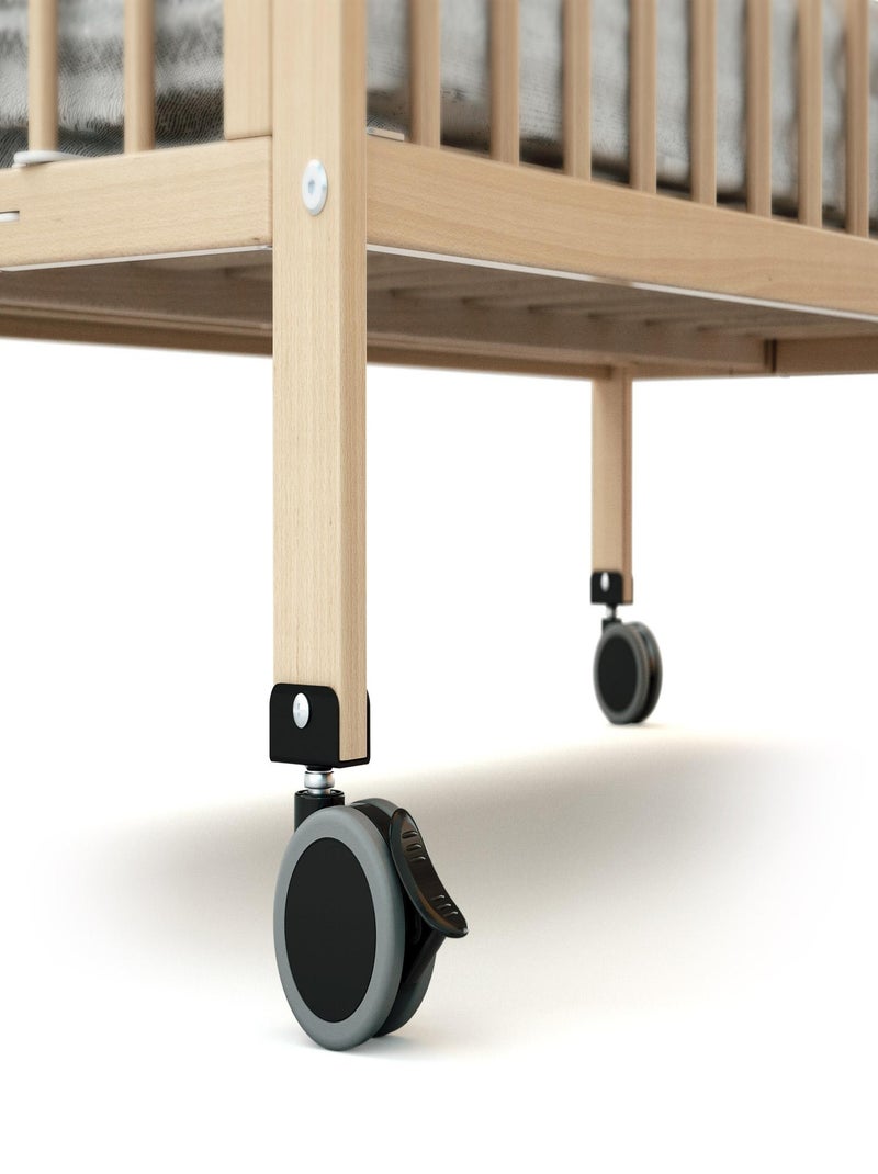 Folding wooden baby bed flow Blanc - Kiabi