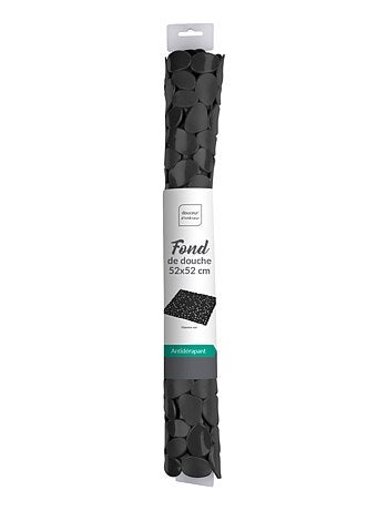 Fond de douche 52x52cm pvc uni noir