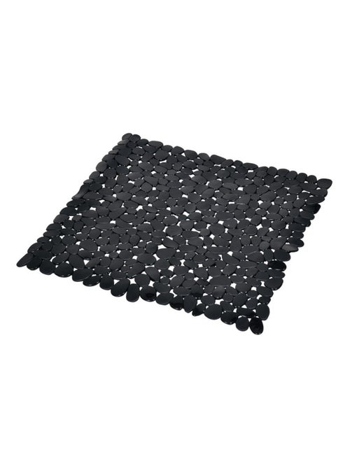 Fond de douche 52x52cm pvc uni noir - Kiabi