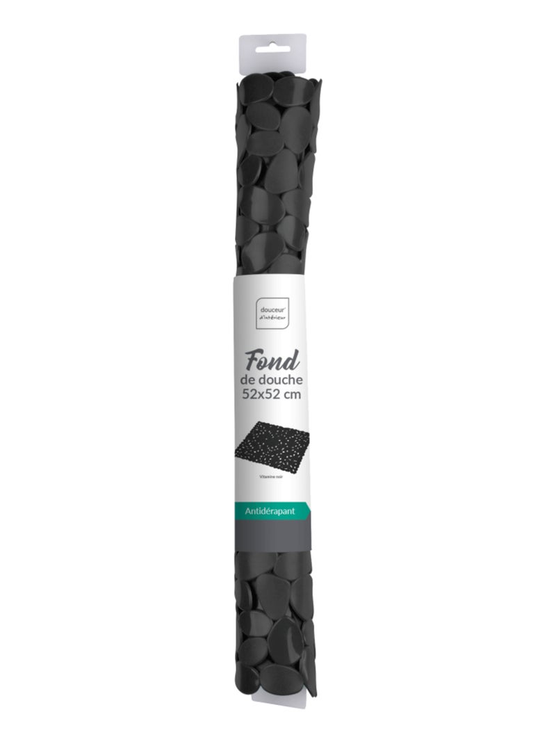 Fond de douche 52x52cm pvc uni noir Noir - Kiabi