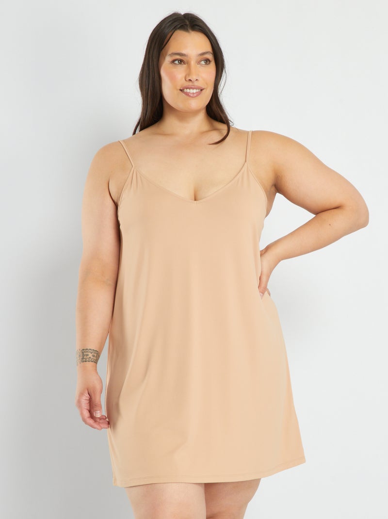 Fond de robe à glisser sous vos robes Beige - Kiabi
