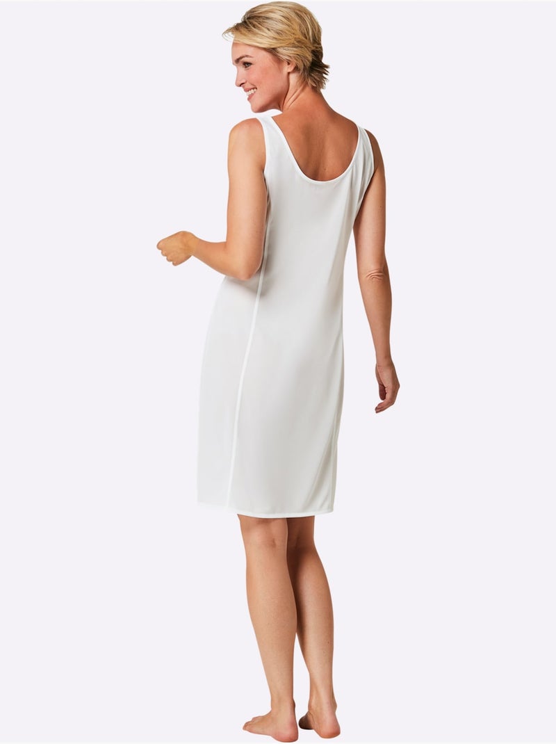 Fond De Robe Antistatique - Taille Standard - Witt Blanc - Kiabi