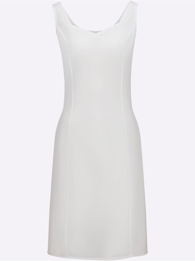 Fond De Robe Antistatique - Taille Standard - Witt Blanc - Kiabi