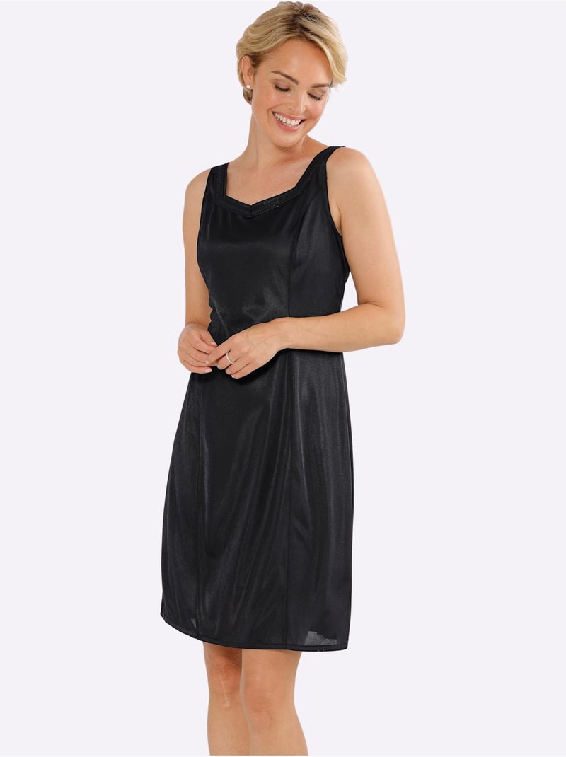 Fond De Robe Antistatique - Taille Standard - Witt Noir - Kiabi