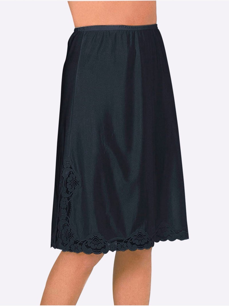 Fond De Robe Base Dentelle - Taille Standard - Moda Vilona Noir - Kiabi