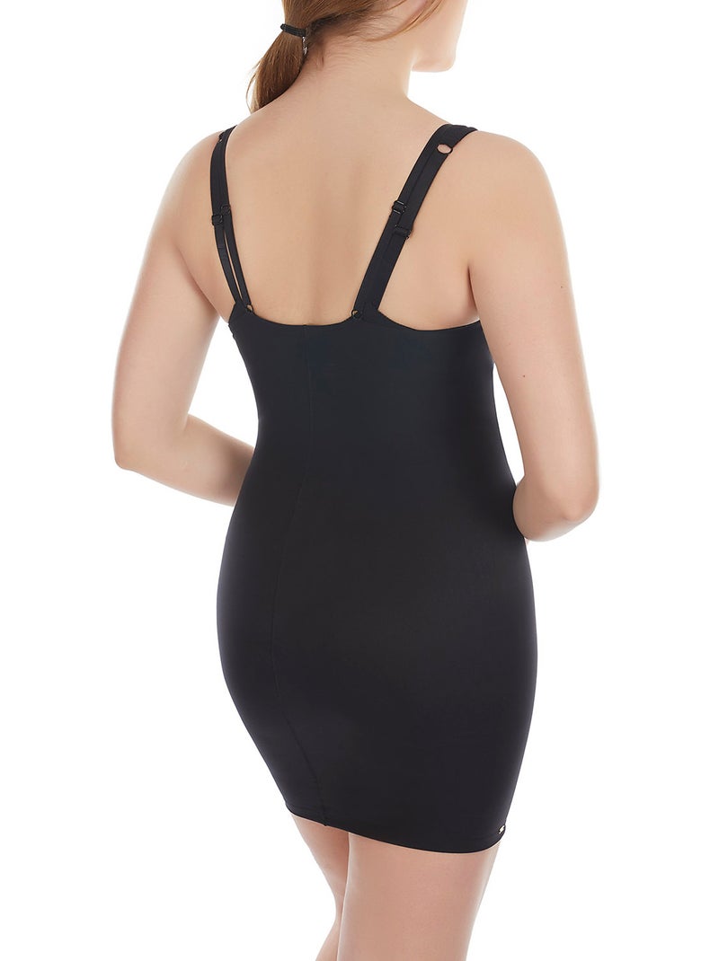 Fond de robe effet lipo Curves Noir - Kiabi