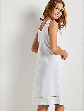 Fond de robe en pur coton long 100cm - DAXON