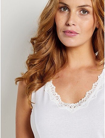 Fond de robe en pur coton long 100cm - DAXON