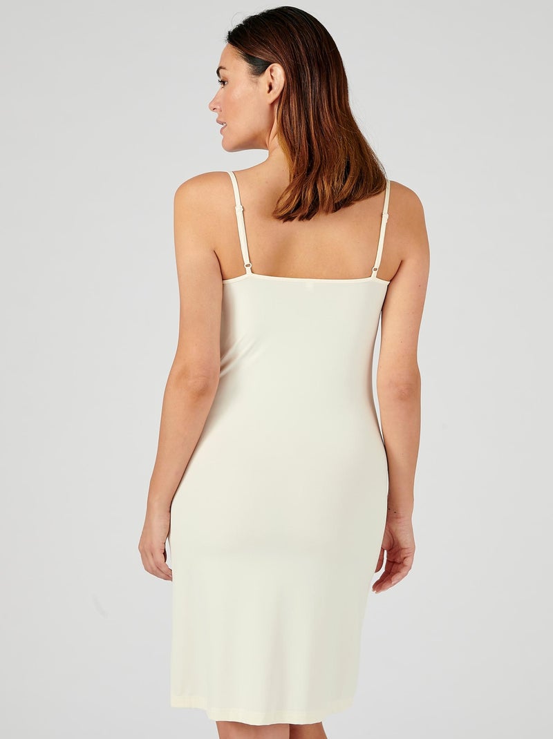 Fond de robe fluide - Damart Beige - Kiabi