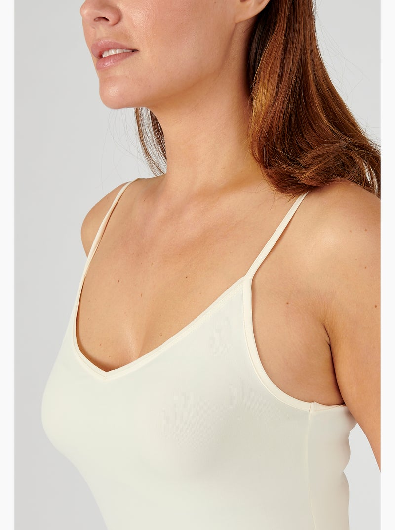 Fond de robe fluide - Damart Marron - Kiabi