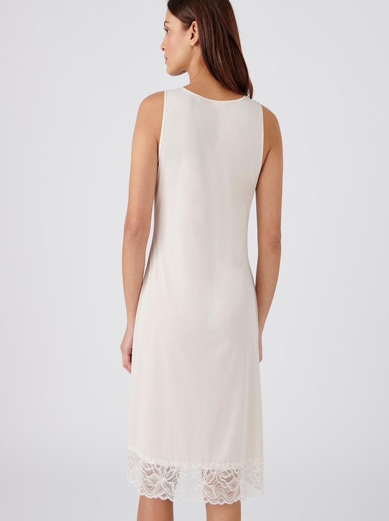 Fond de robe maille fluide - Damart Rose pâle - Kiabi