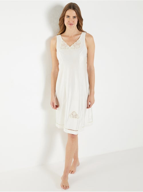 Fond de robe maille satinée 105cm - DAXON - Kiabi