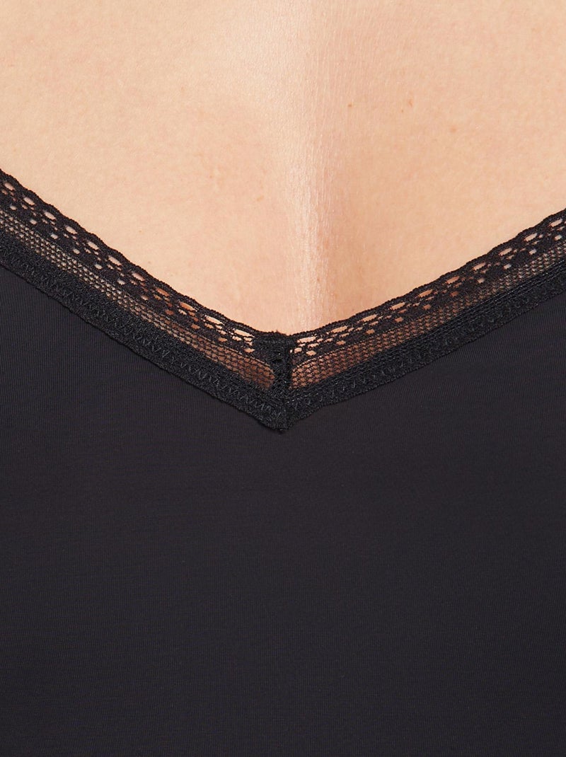 Fond de robe microfibre Perfect - RougeGorge Lingerie Noir - Kiabi