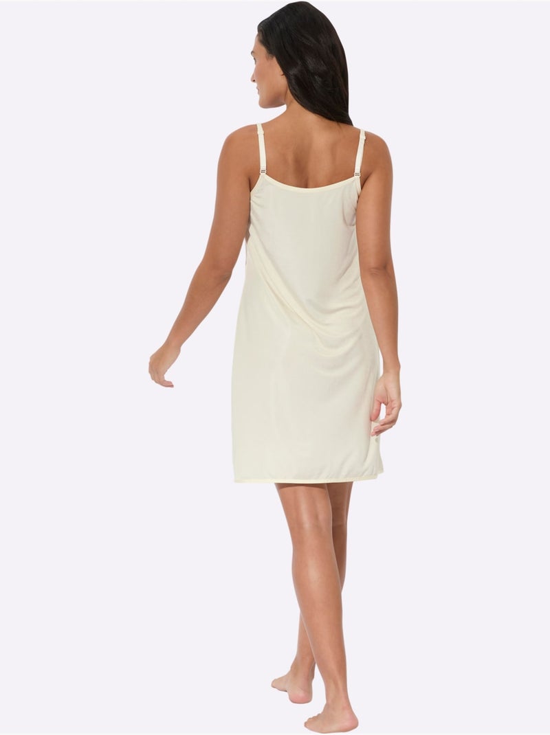 Fond De Robe Qualité Viscose Douce - Taille Standard - Witt Ivoire - Kiabi