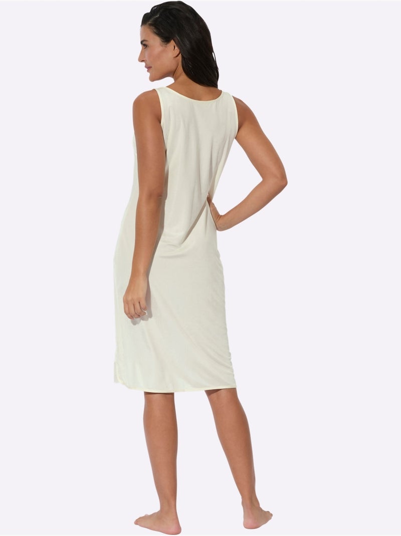 Fond De Robe Qualité Viscose Douce - Taille Standard - Witt Ivoire - Kiabi