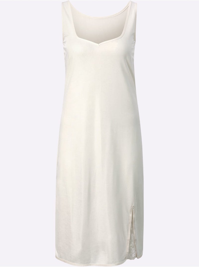 Fond De Robe Qualité Viscose Douce - Taille Standard - Witt Ivoire - Kiabi