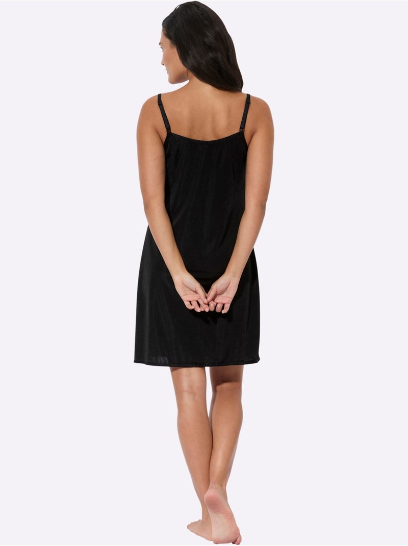 Fond De Robe Qualité Viscose Douce - Taille Standard - Witt Noir - Kiabi